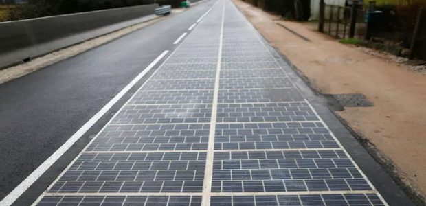 اولین جاده مجهز به پنل های خورشیدی در فرانسه افتتاح شد